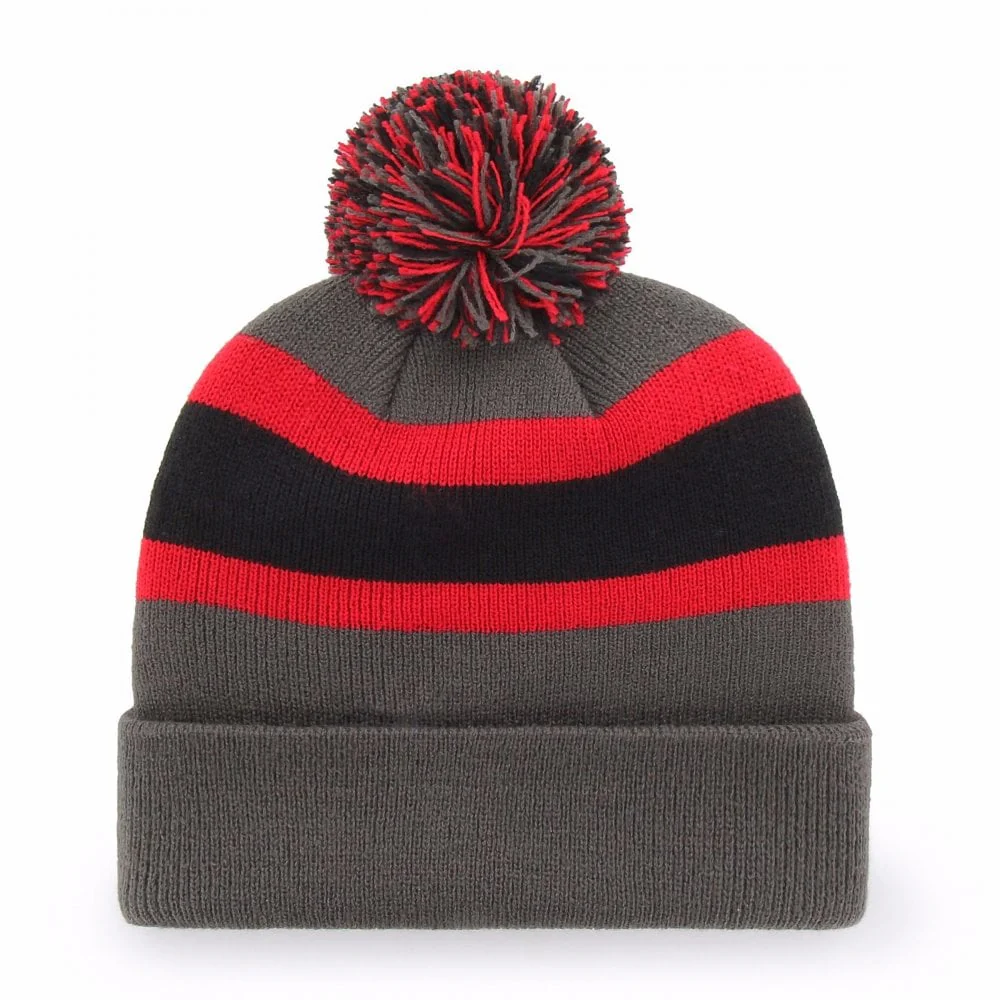 Chicago Blackhawks Charcoal Breakaway Cuff Beanie - Image 2
