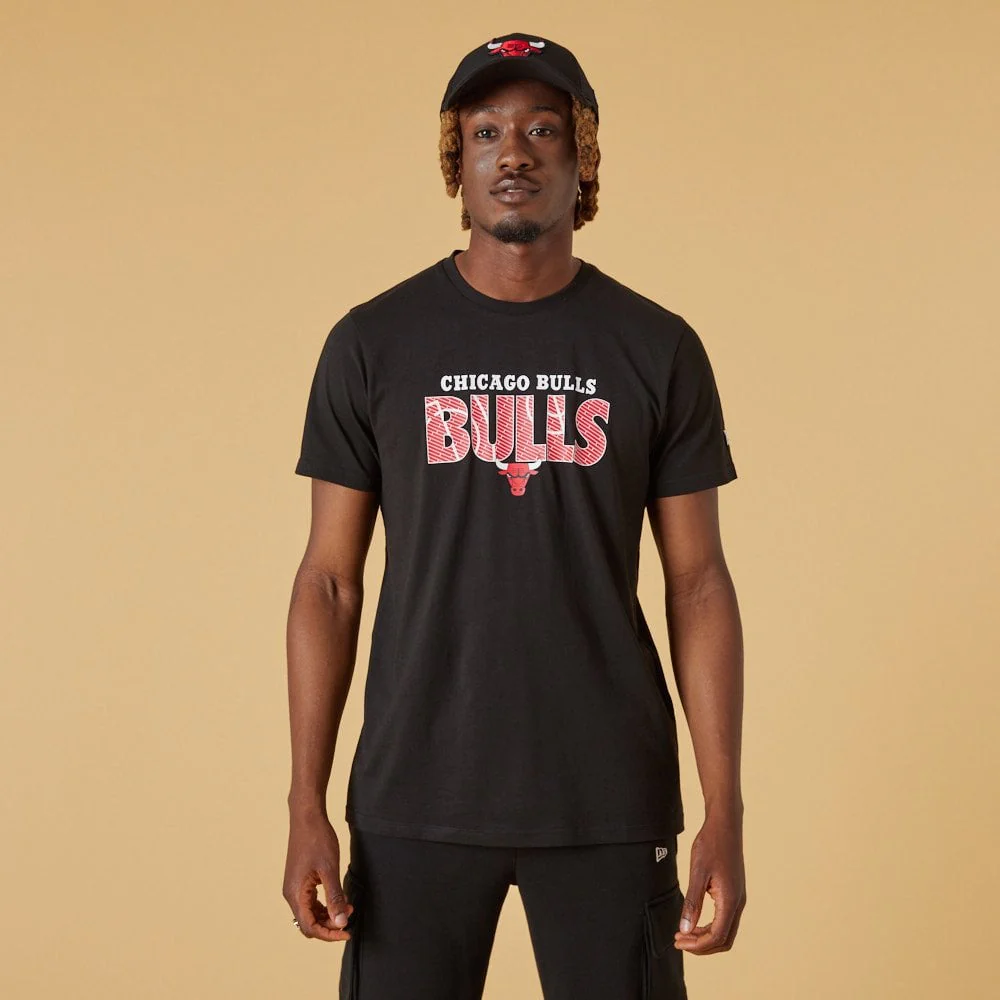 Chicago Bulls Wordmark Court Infill T-Shirt