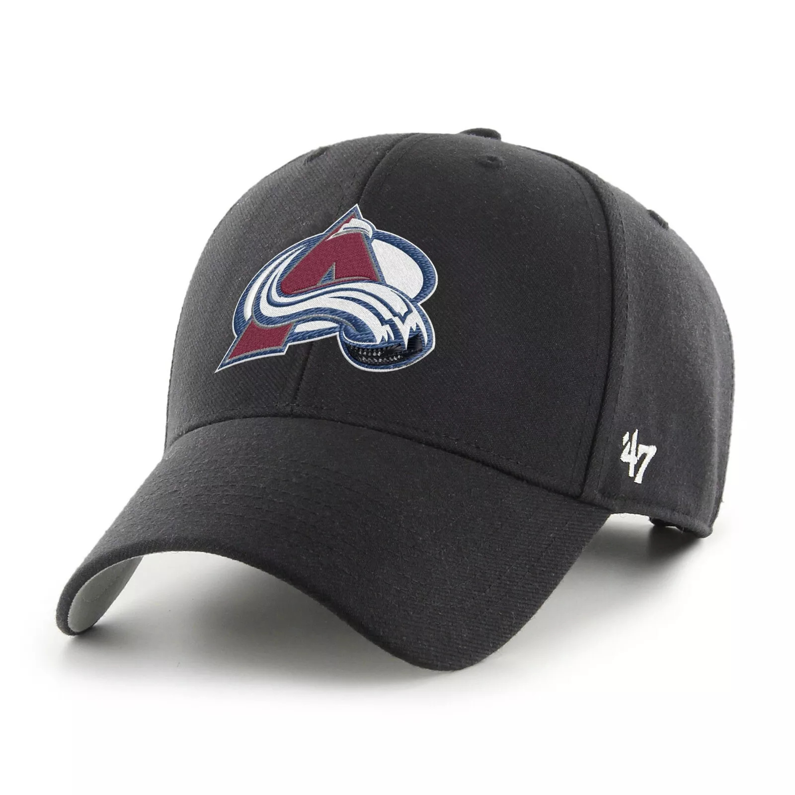 Colorado Avalanche Black MVP Adjustable Cap