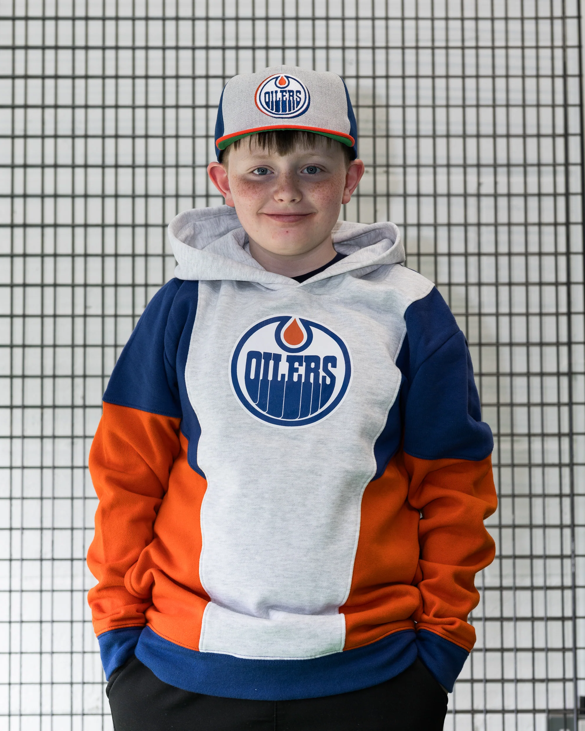 Edmonton Oilers Youth French Terry Hooded Sweatshirt