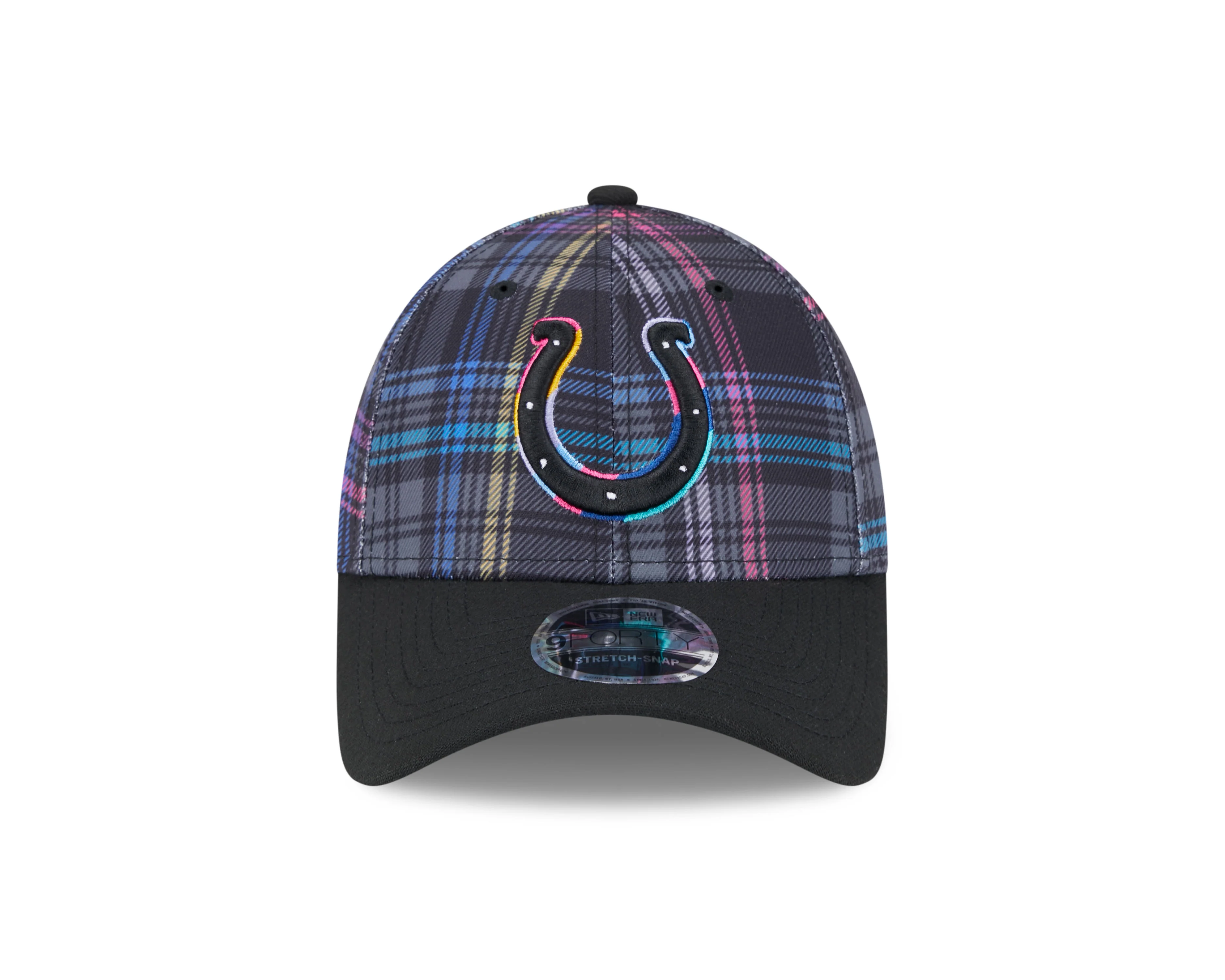 Indianapolis Colts 2024 Crucial Catch 9Forty Stretch Snapback Cap - Image 3