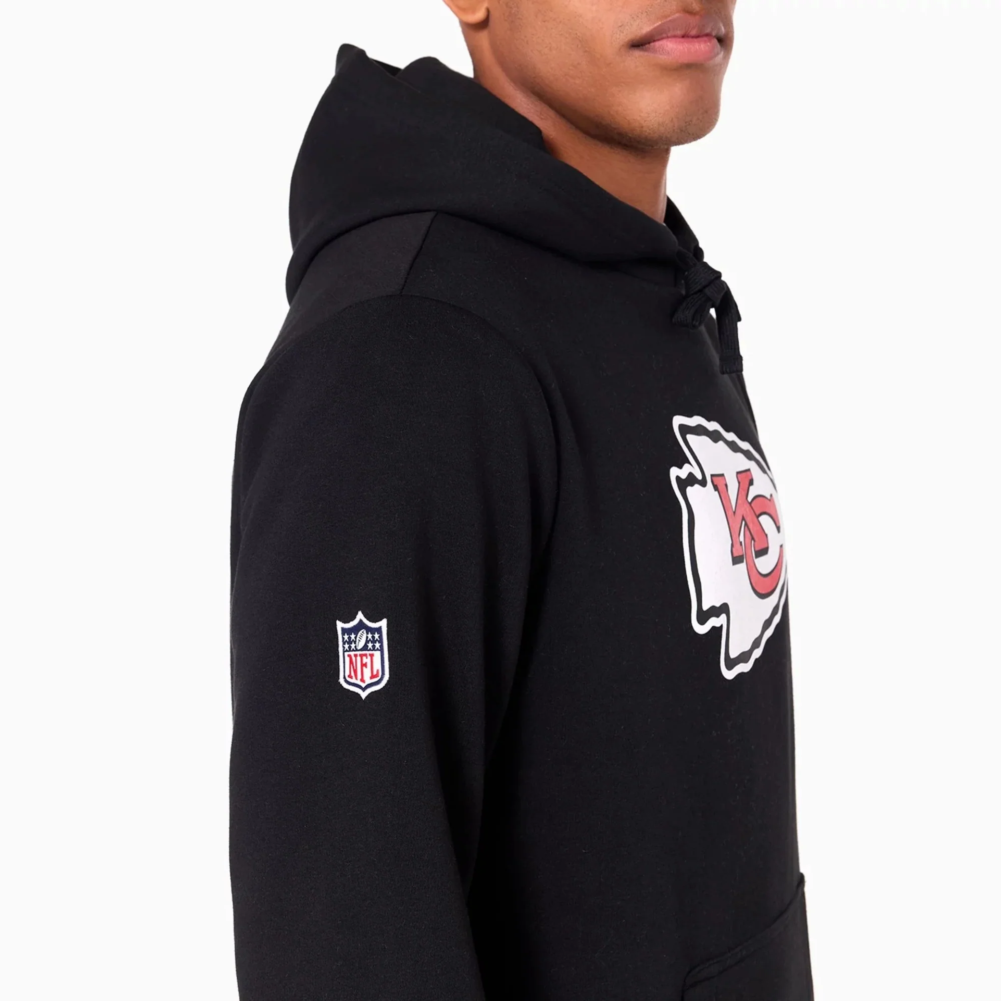 Kansas City Chiefs Regular Black Pullover Hoodie - Image 3