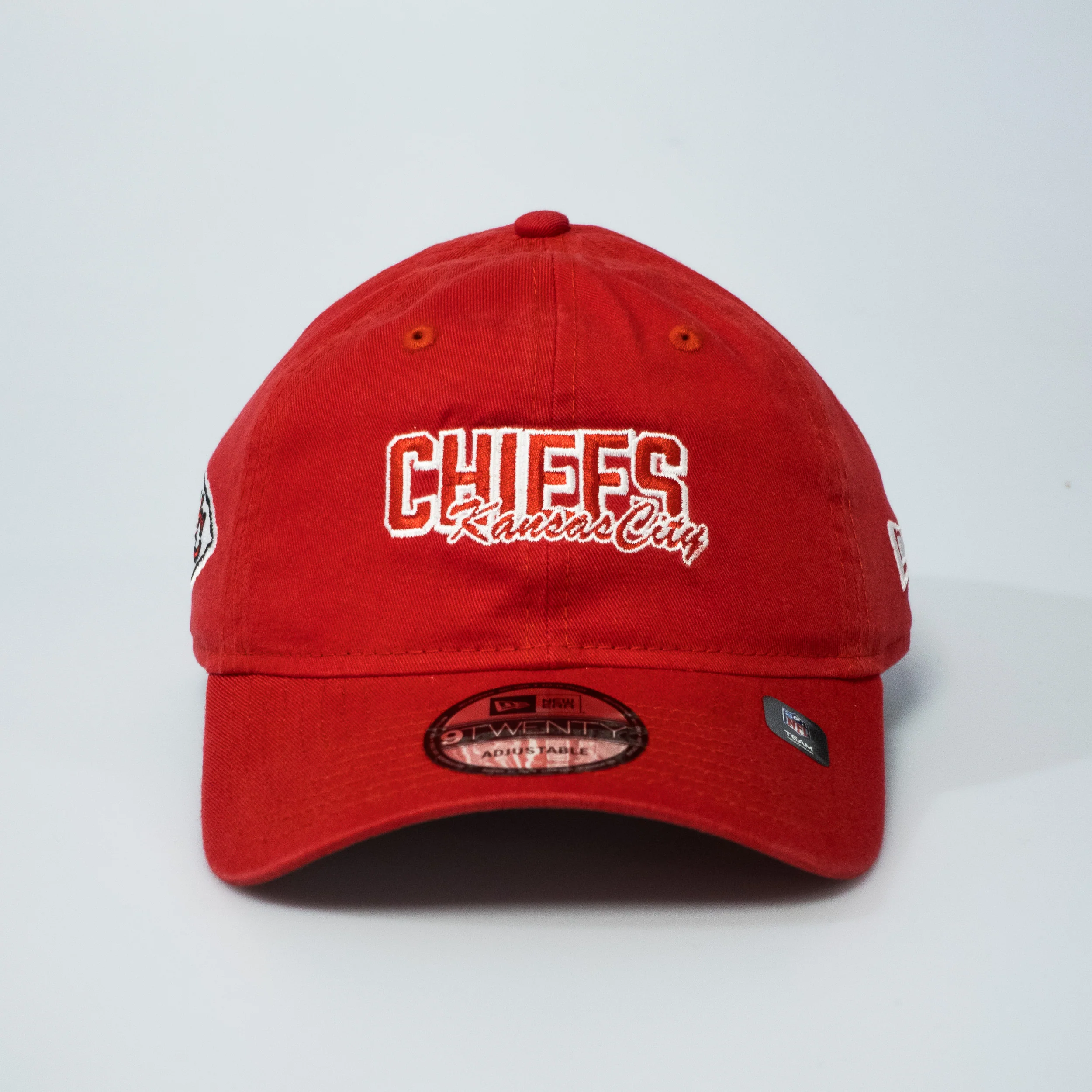 Kansas City Chiefs Script Red 9TWENTY Adjustable Cap - Image 2