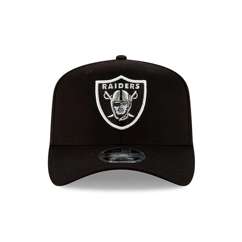 Las Vegas Raiders Black 9FIFTY Stretch Snapback Cap - Image 2