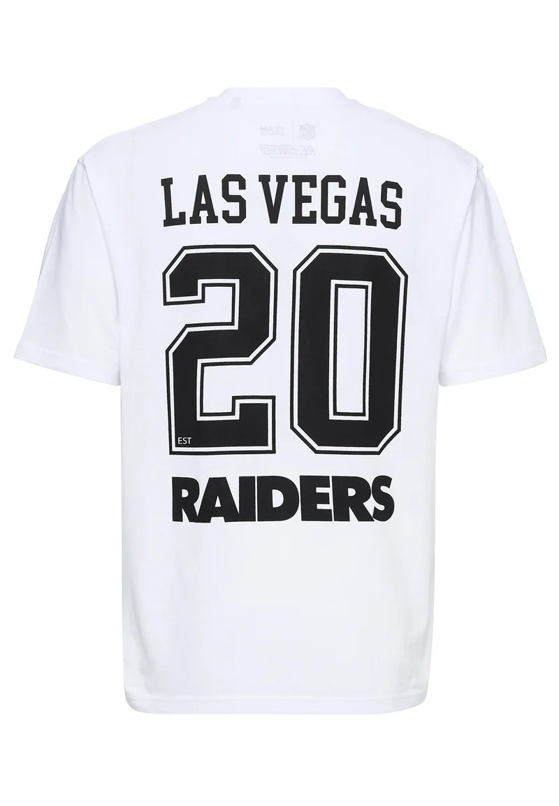 Las Vegas Raiders Commitment White Relaxed T-Shirt