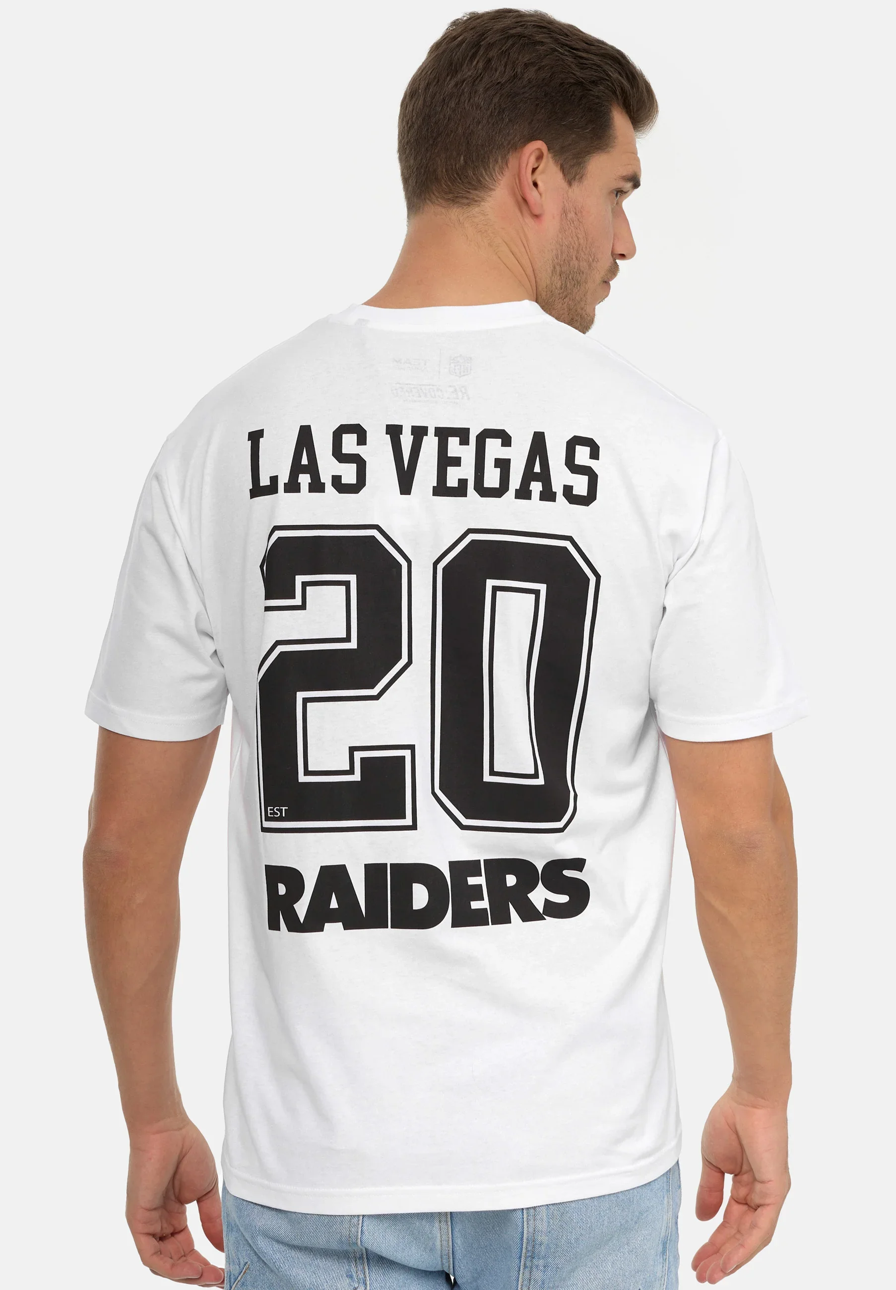 Las Vegas Raiders Commitment White Relaxed T-Shirt - Image 3