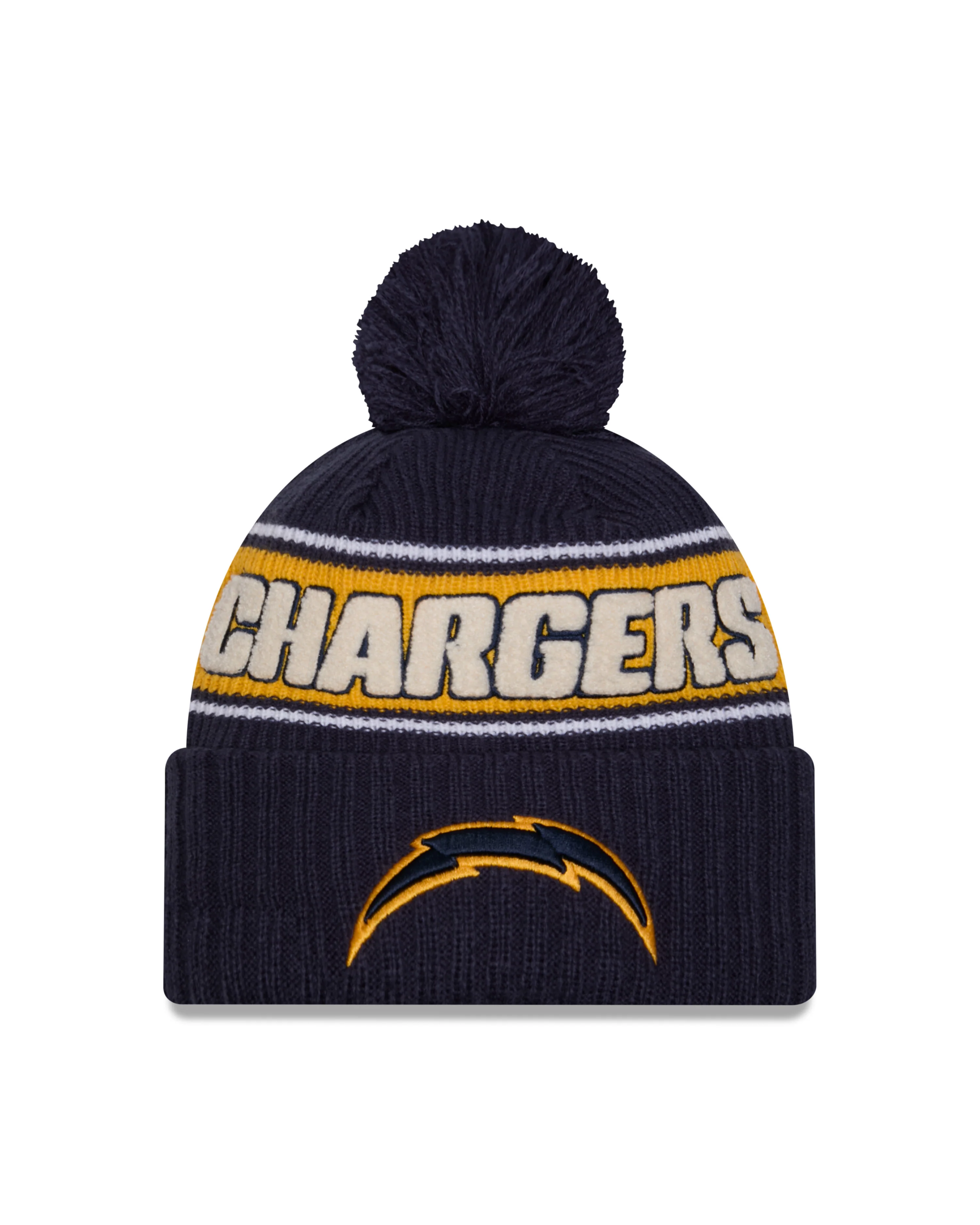 Los Angeles Chargers NFL Sideline 2024 Sport Knit Beanie Hat - Image 3