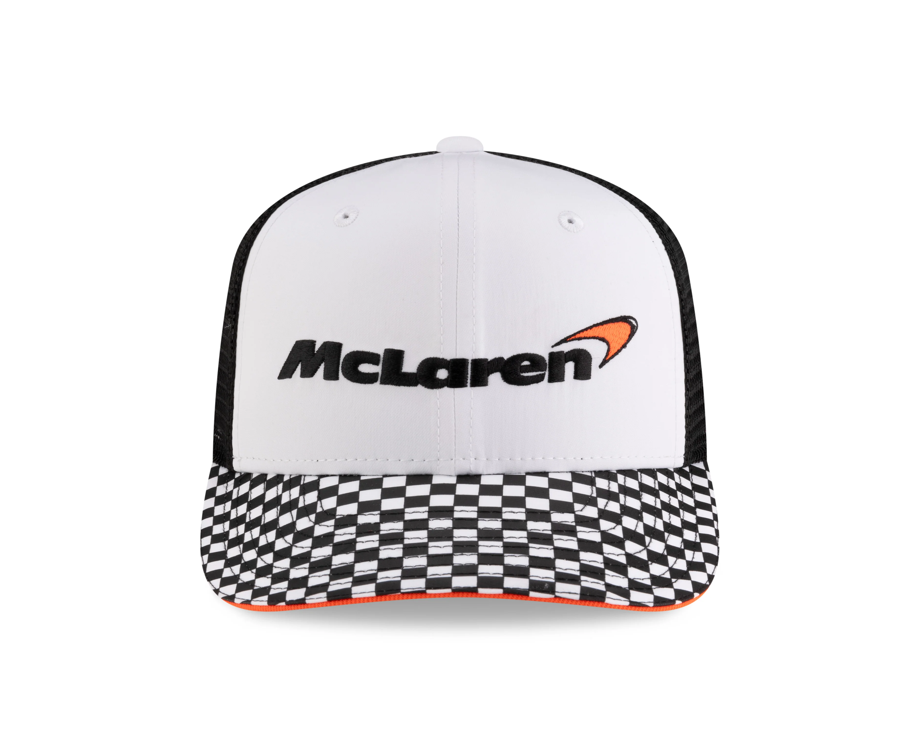 McLaren Checkered Visor 9Fifty Trucker Adjustable Cap - Image 2