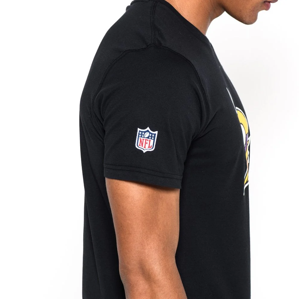 Minnesota Vikings Regular Black T-Shirt - Image 4