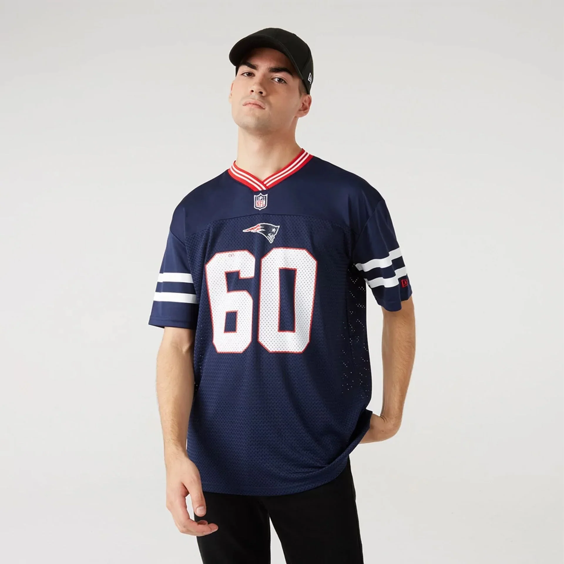 New England Patriots Oversize Mesh Jersey T-Shirt - Image 3