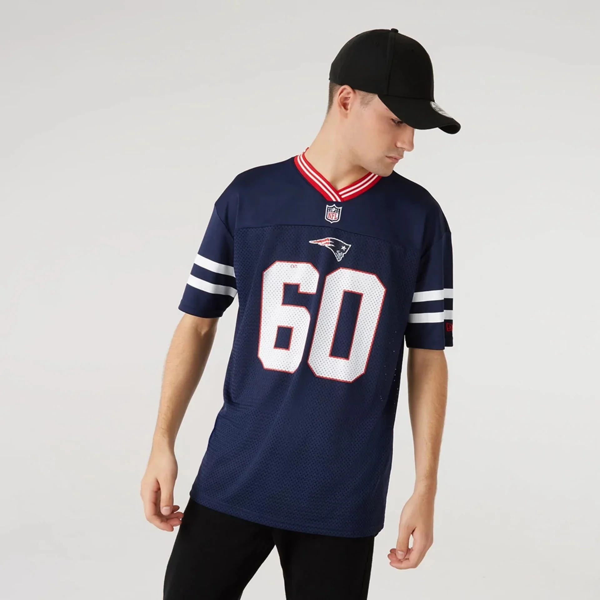 New England Patriots Oversize Mesh Jersey T-Shirt - Image 9