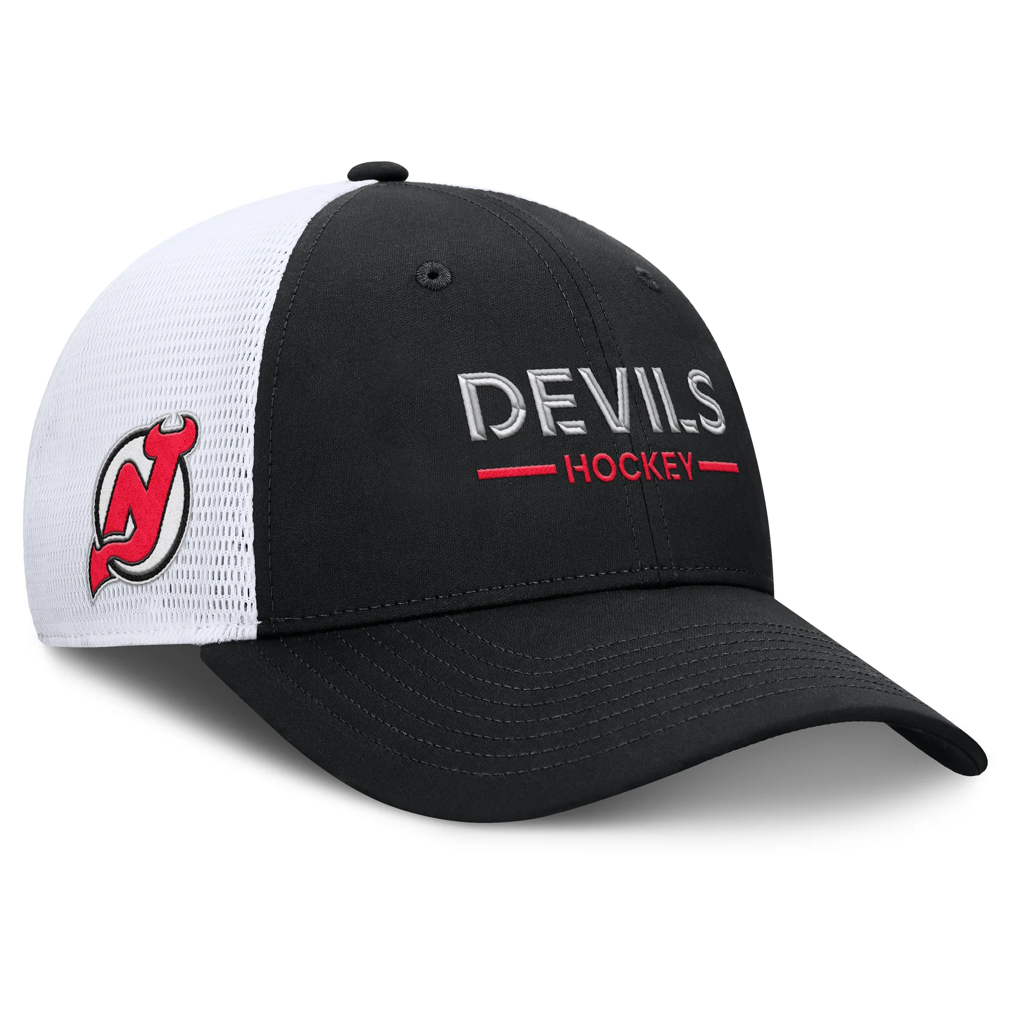 New Jersey Devils Authentic Pro Rink Structured Adjustable Snapback Cap - Image 3