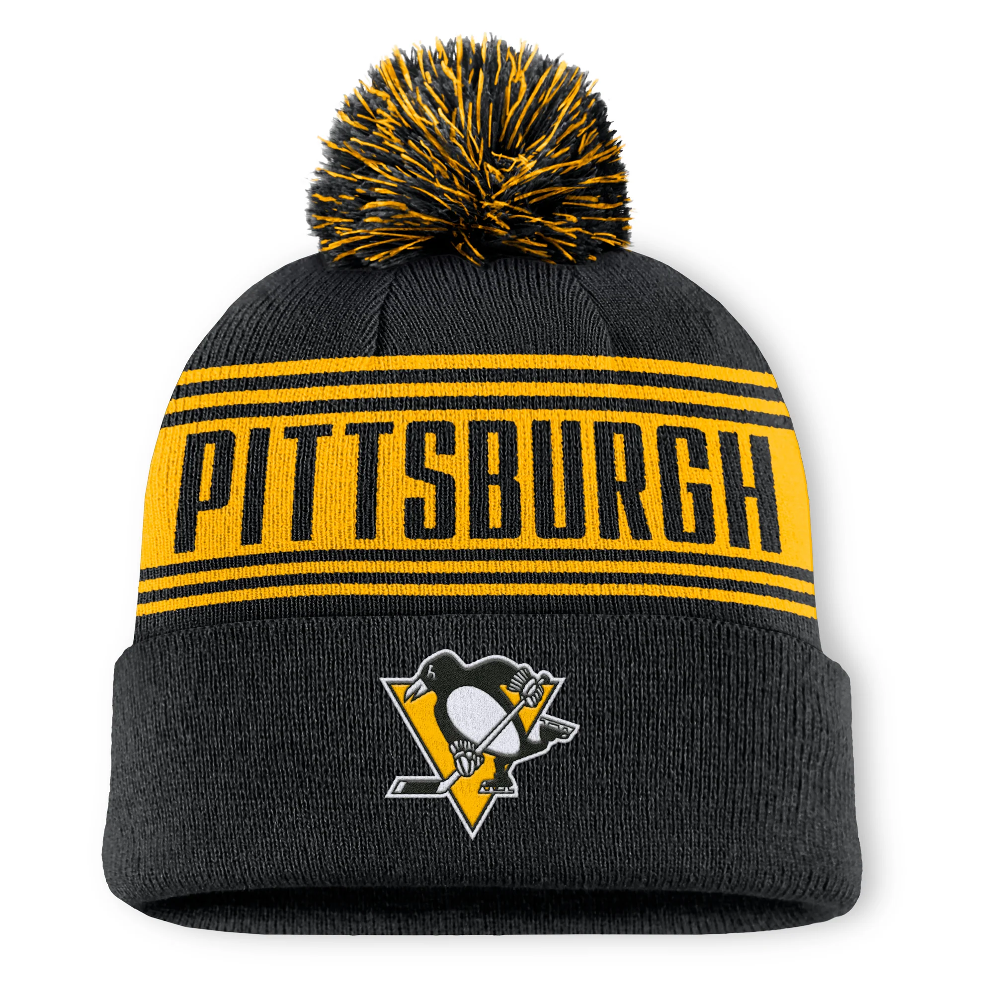 Pittsburgh PenguinsEnforcer Beanie Pom Knit