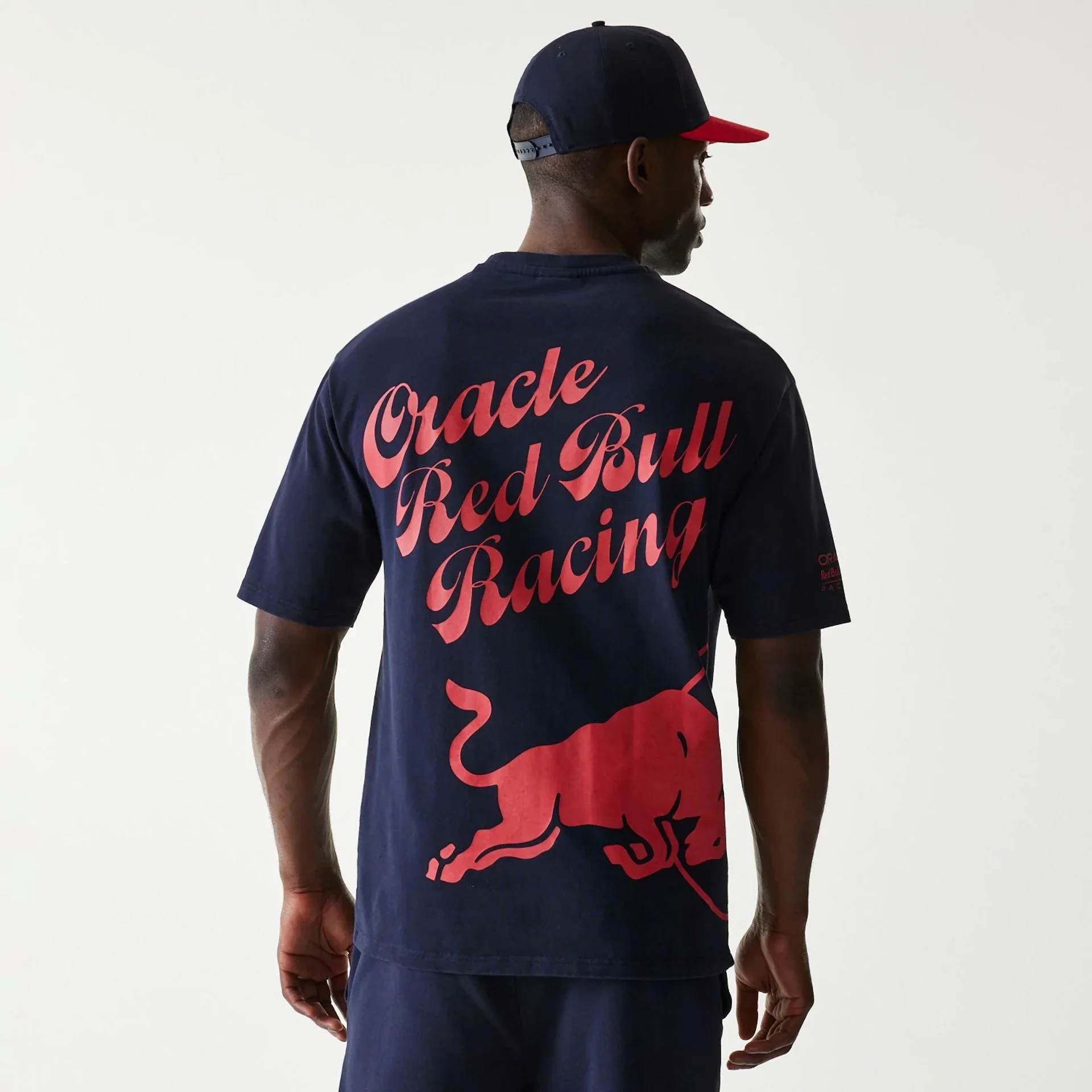 Red Bull Racing Back Graphic Blue Oversized T-Shirt - Image 4