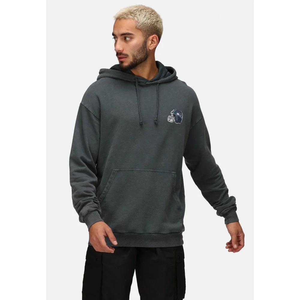 Seattle Seahawks Helmet Chest College Backprint Hoodie
