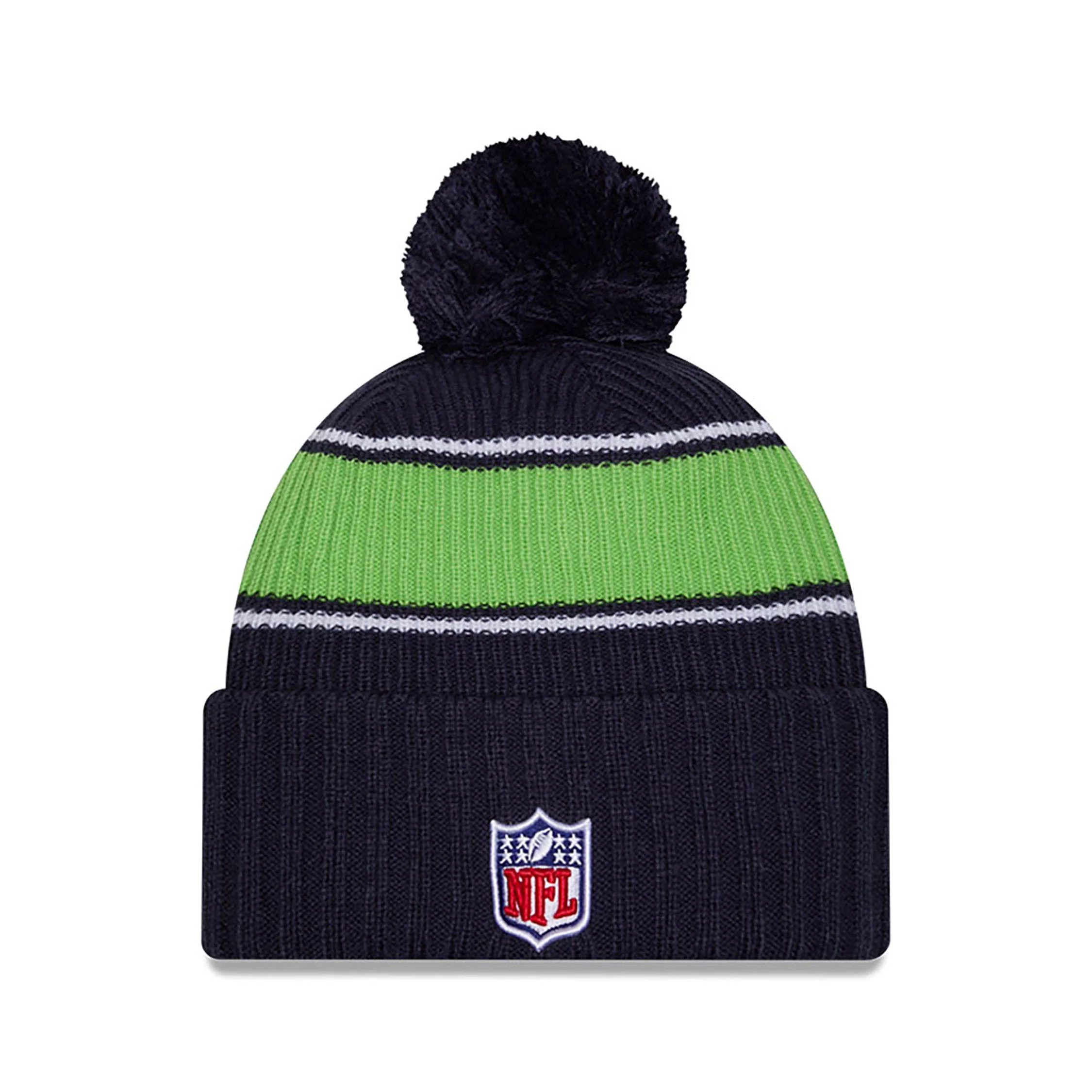 Seattle Seahawks NFL Sideline 2024 Sport Knit Beanie Hat - Image 3