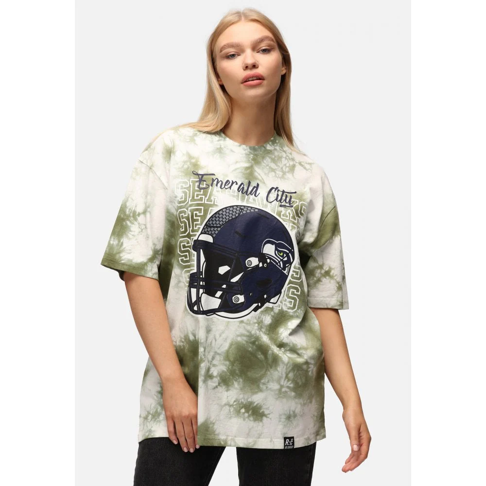 Seattle Seahawks Relaxed Fit Tie Dye T-Shirt - Image 3